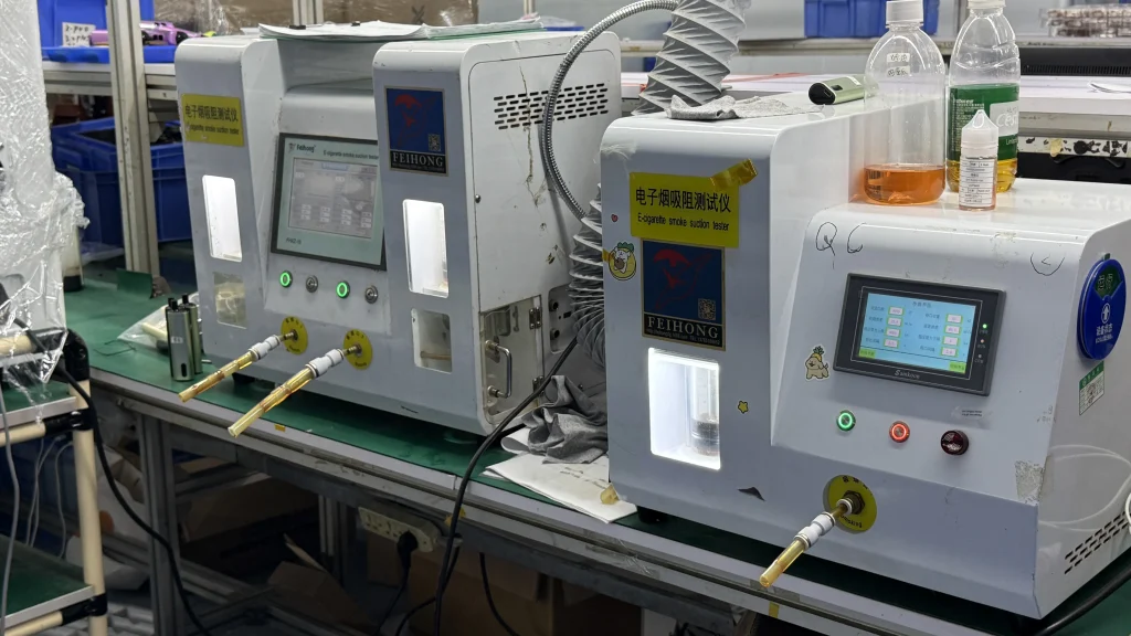 電子タバコOEMの吸引抵抗試験